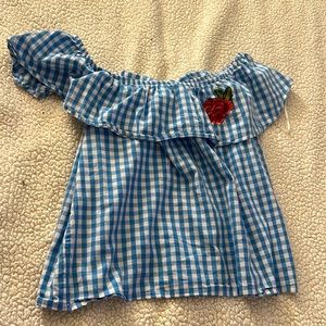 A blouse/ with a flower/ size s/ ambiance